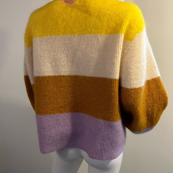 H&M Premium Selection Striped Mohair & Wool Sweater size M - Picture 7 of 14